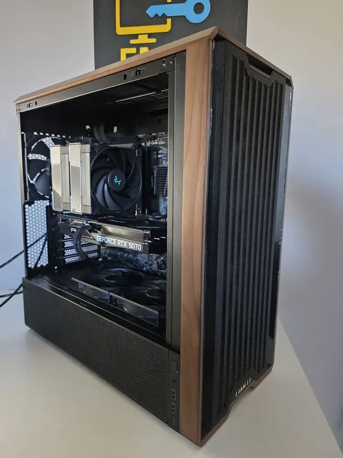 Boîtier bois et noir